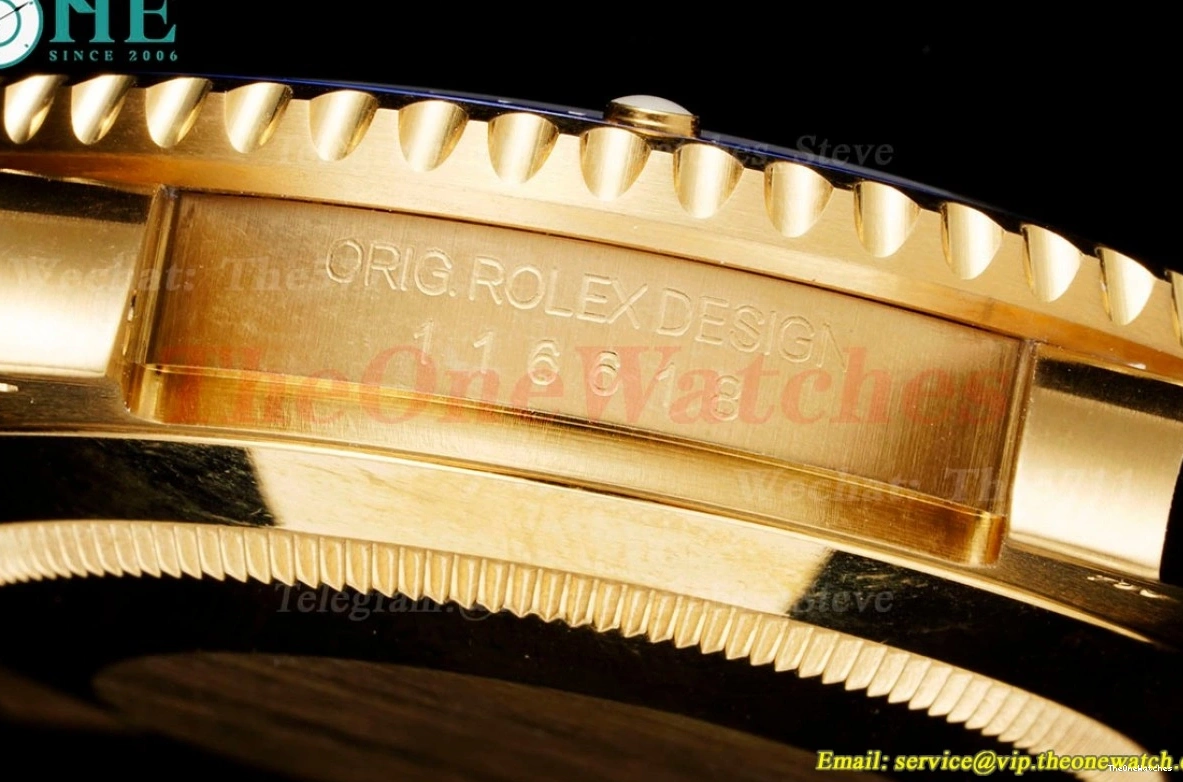 Black YG Clean 40mm Dot YG 116618LN VS3135 Submariner 0112